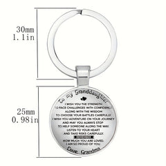 Vintage English Keychain Necklace for Boys