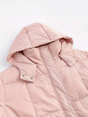 Women's Long Down Jacket with Hood for Winter Outdoor Sports