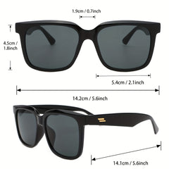 Square Sunglasses Anti Glare for Driving Beach Travel UV400