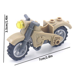 1pc Motorcycle Military Building Block DIY Assembled Toys