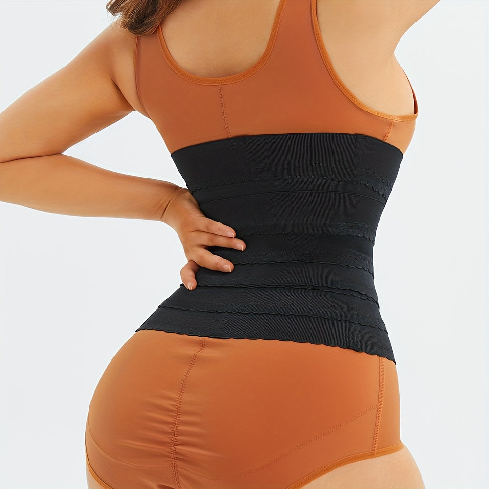 Front Buckle Waist Trainer Tummy Wrap Slim Girdle Belt Cincher