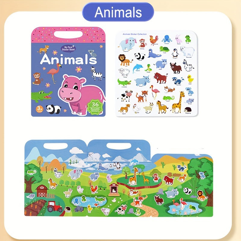 Reusable Sticker Books Educational Toys