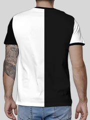 Spade A Pattern Men's Block T shirt For Summer