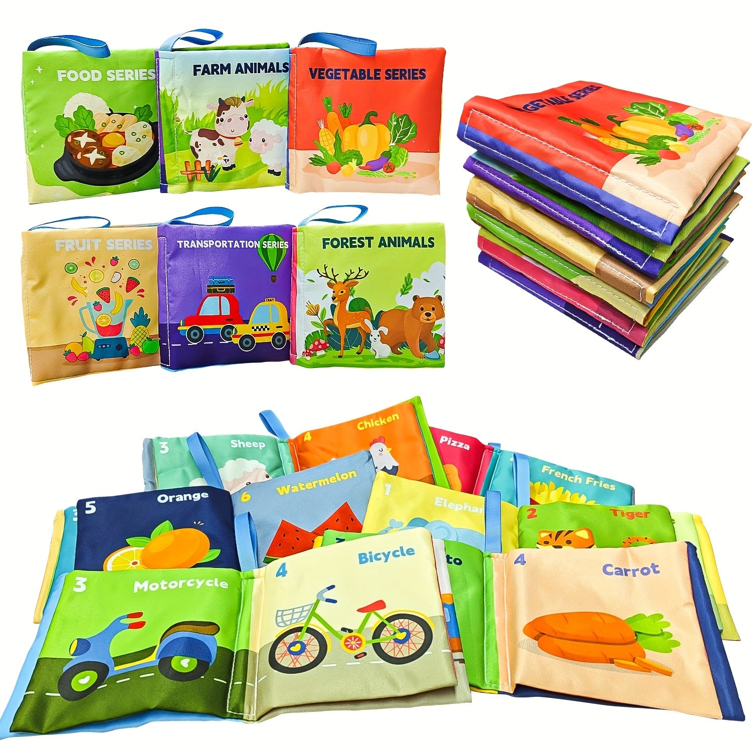 Weiff Soft Cloth Book Colorful Baby Bath Book Educational Infant Toy
