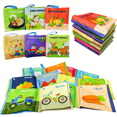 Weiff Soft Cloth Book Colorful Baby Bath Book Educational Infant Toy