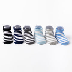 12pcs Striped Socks for Newborn Baby