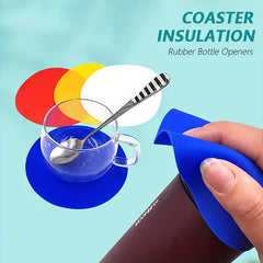 Silicone Jar Opener Pad for Weak Hands Kitchen Pot Mat Heat Insulated Coaster