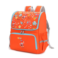 Orange Waterproof Lightweight Backpack for Students Children