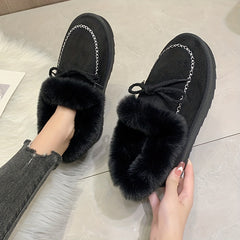 Women's Non-slip Winter Snow Shoes Fleece Ankle Boots