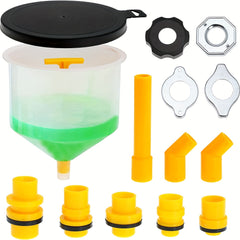 15pcs Radiator Coolant Filling Funnel Kit Spill Proof