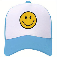 Vintage Mesh Trucker Hat with Smile Foam High Crown