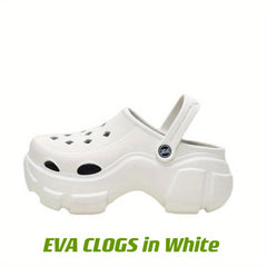 Women's Platform Hollow Out Non-slip Clogs Round Toe Slides Shoes