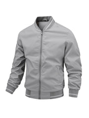 Men's Zipper Baseball Collar Jackets with Pockets