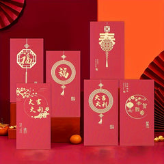 10 Pieces Year Of The Dragon Red Envelope Lucky Money Bag