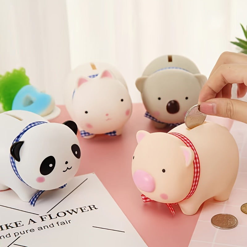 Vinyl Doll Children Piggy Bank Cartoon Piggy Bank Tiktok Creative Gift