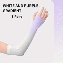 Gradient Ice Sleeve Sunscreen Arm Sleeves UV Protection Cycling Men Women