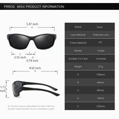 FRROS Polarized Sunglasses Men Women F8039 8 Colors