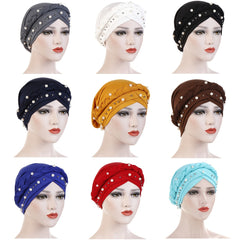 Milk Fiber Fabric Plain Single Braid Hat with Head Circumference