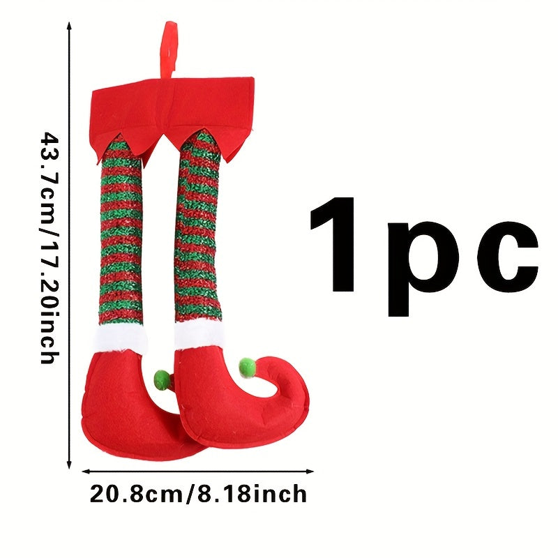 Christmas Elf Leg Decoration Hanging Ornament Tree Decor