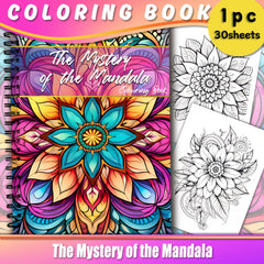 Spiral Bound Coloring Book for Teens and Adults 30 Unique Patterns