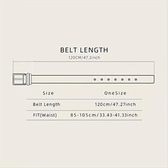 Men's Wolf Pattern Buckle Belt Retro Decorative Accessories For Pants