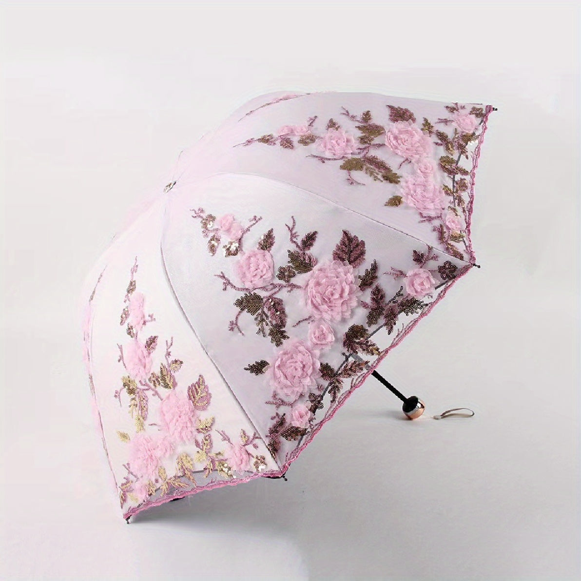 Floral Princess Girls Women's Umbrella UV Protection Thicken