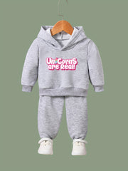 UNICORNS ARE REAL Hooded Pullover Pants Set For Sports Gift