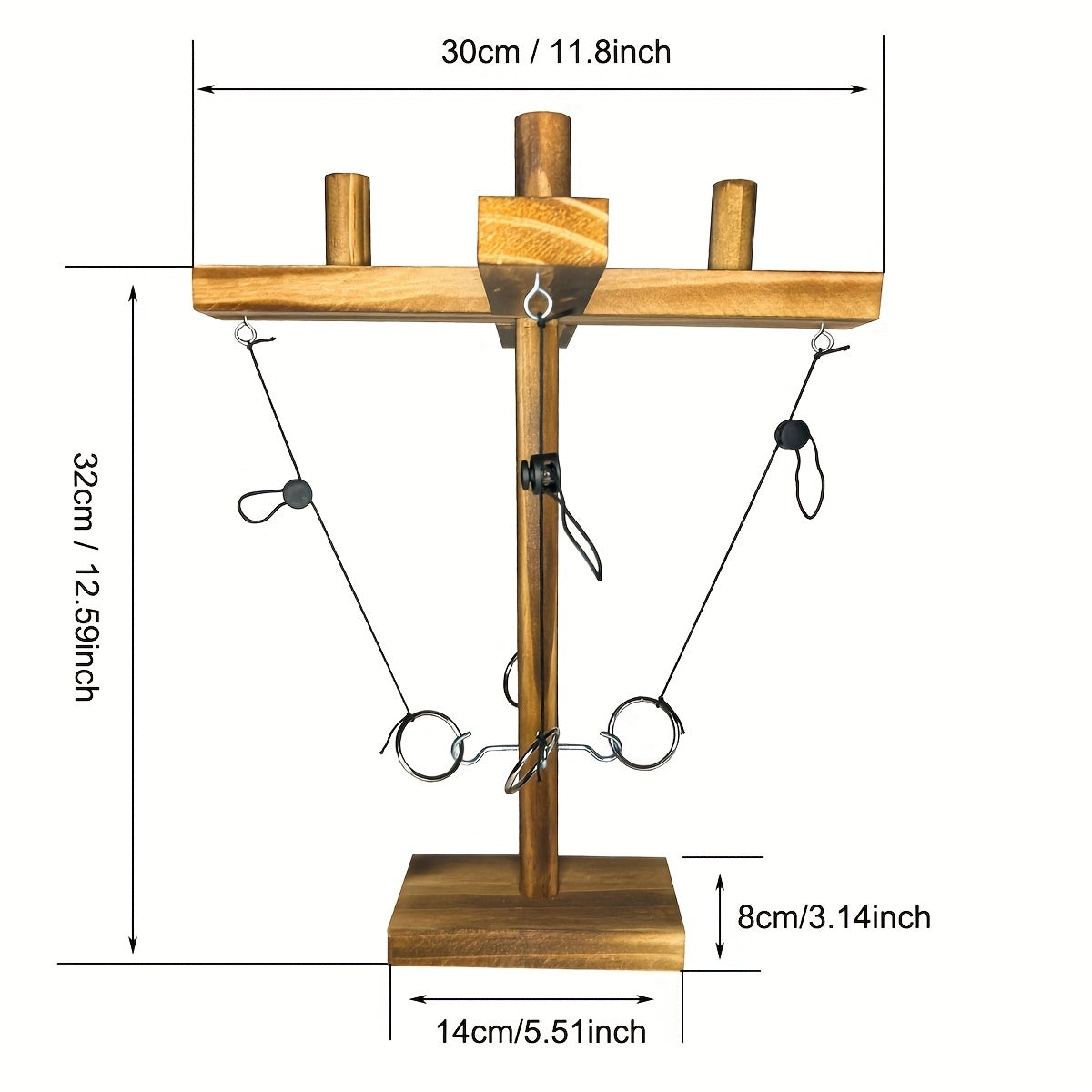 Ring Toss Hook Games with Shot Ladder for 4 People