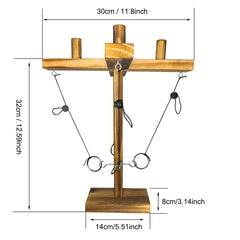 Ring Toss Hook Games with Shot Ladder for 4 People