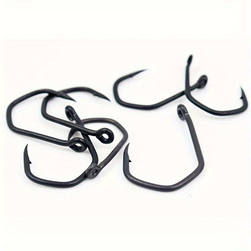 100pcs Carp Fishing Triangle Hooks High Carbon Steel Barbed Hooks