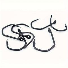 100pcs Carp Fishing Triangle Hooks High Carbon Steel Barbed Hooks