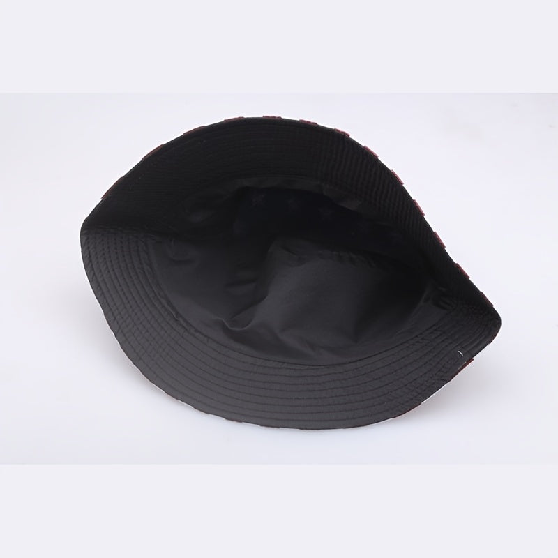 Sunshade Bucket Hat American Independence Pattern Sun Hat Men Women
