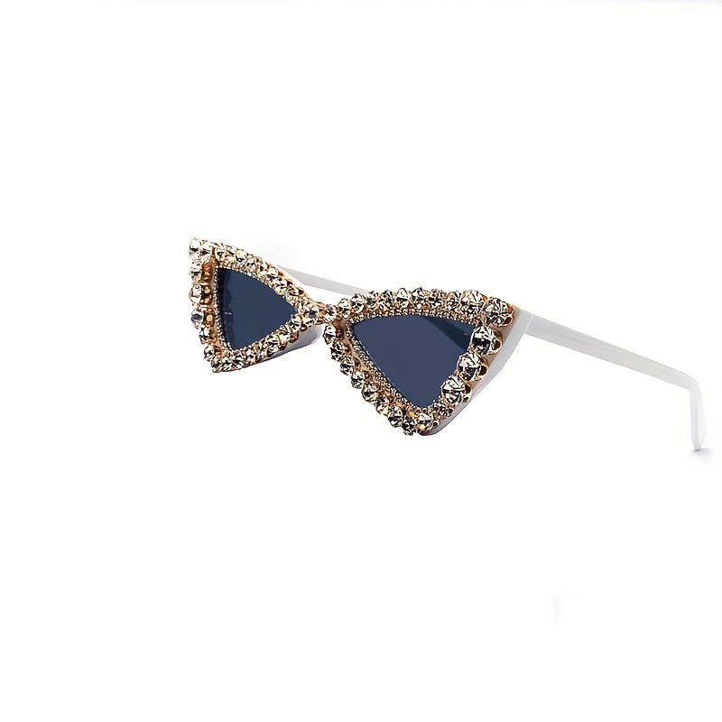 Rhinestone Triangle Sunglasses UV400