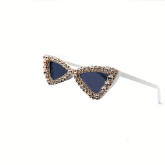 Rhinestone Triangle Sunglasses UV400