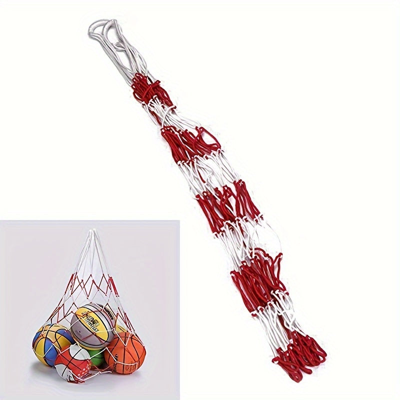 Portable Large Ball Bag Nylon Long Basketball Volleyball Mesh Bag