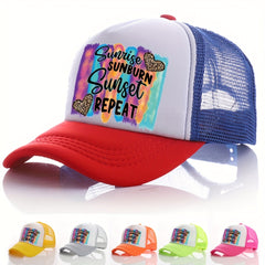 Men's Love Letter Print Peaked Cap Street Baseball Cap
