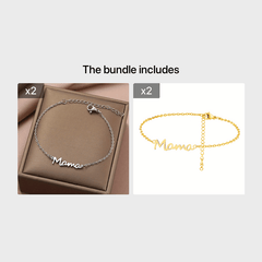 Stainless Steel Mama Heart Bracelet - True Love Gift