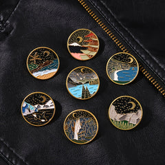 Men's Vintage Brooch for Backpack Jeans