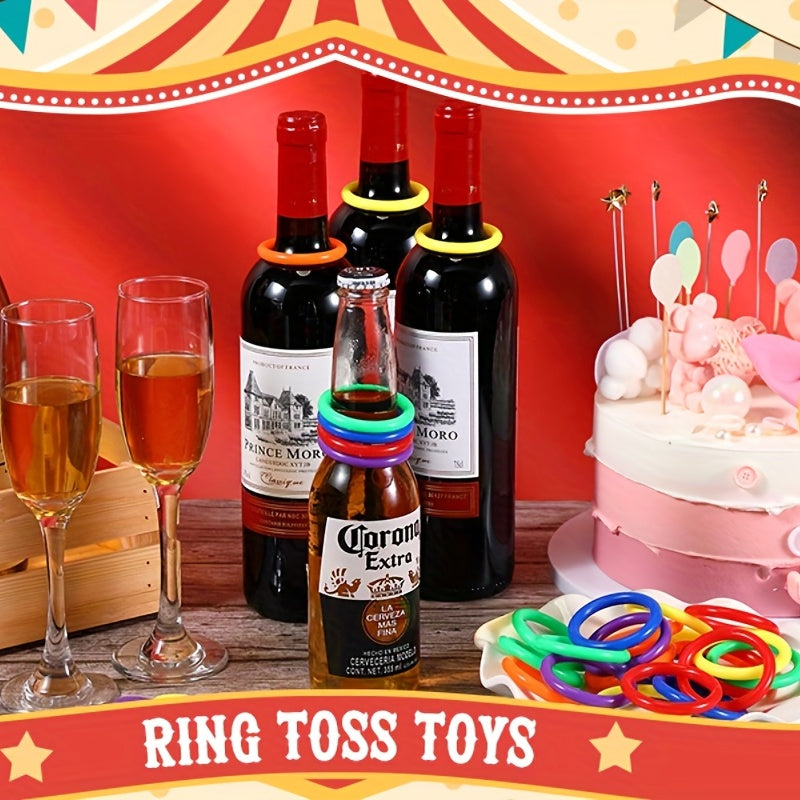 25 Plastic Toss Rings Carnival Halloween Christmas Party Favors Ring Toss Game