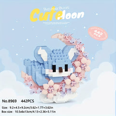 400 pcs DIY Particle Building Blocks Flowers Moonlight Mini Animal Series