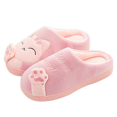 Cartoon Cat Memory Foam Slippers, Cozy Unisex Indoor House Shoes