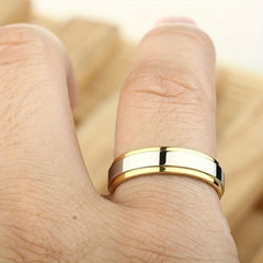 Titanium Steel Couple Ring Wedding Ring 4mm 6mm Wide Band Ring Men Women Love