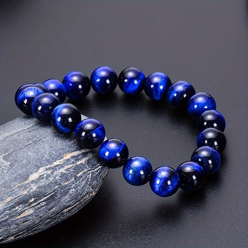Tiger Eye Stone Bracelet Men's Jewelry 6 8 10MM DIY Hand String