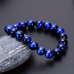 Tiger Eye Stone Bracelet Men's Jewelry 6 8 10MM DIY Hand String