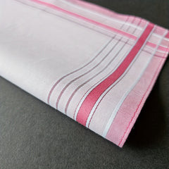 3pcs Striped Printed Satin Pocket Square Towel