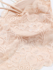 2pcs Floral Lace Wireless Bras Comfy & Breathable Women's Lingerie