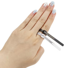 Plastic Ring Sizer Measuring Set Gauge Measure Tool Finger Measurer Jewelry