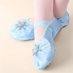 Soft Sole Princess Ballet Shoes for Girls - Dance Training and Performance