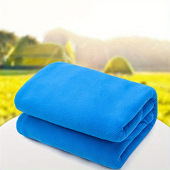 Solid Fleece Sleeping Bag Winter Camping Lunch Break