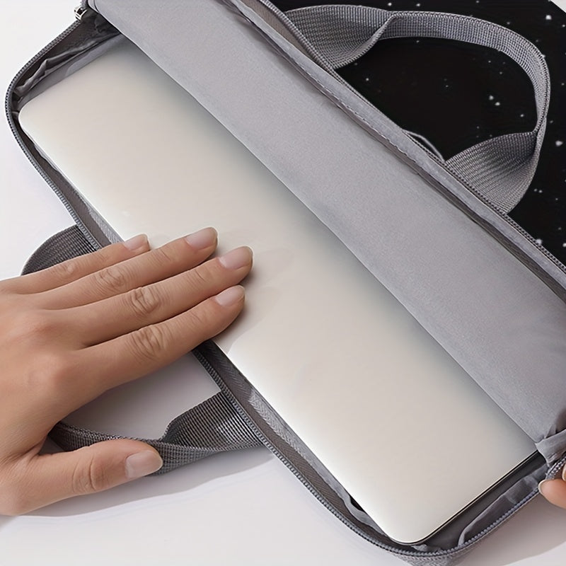 Starry Night Moon Print Laptop Sleeve 14 inch